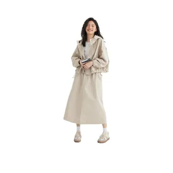 Dme Two Piece Skirt Sets Women's Khaki