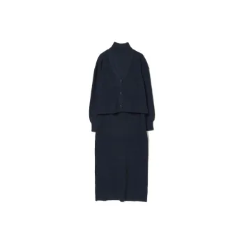 Beams HEART Skirt Set Women's Marine Blue