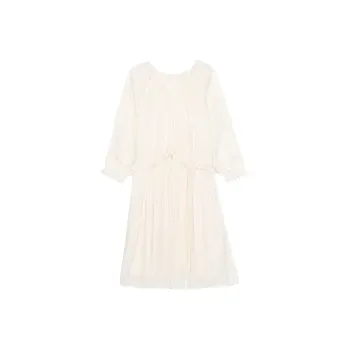 ERIRI Long Sleeved Dress Women's Apricot