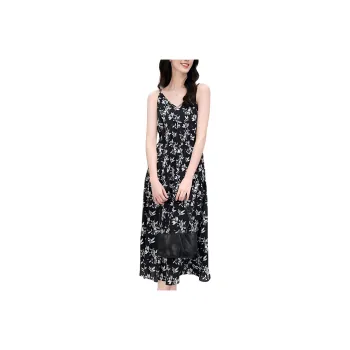 Yiner Slip Dresses Women's Black