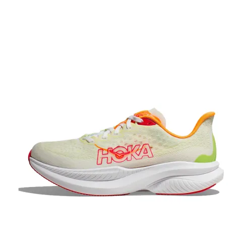 HOKA ONE ONE MACH 6 Cushioning, Wear Resistant Low Top Running Shoes Women's Green