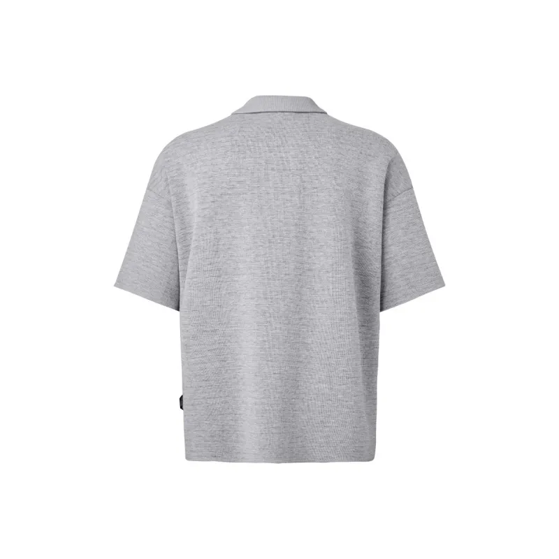 ELLASSAY Polo Shirts Men Gray Contrast Green-1