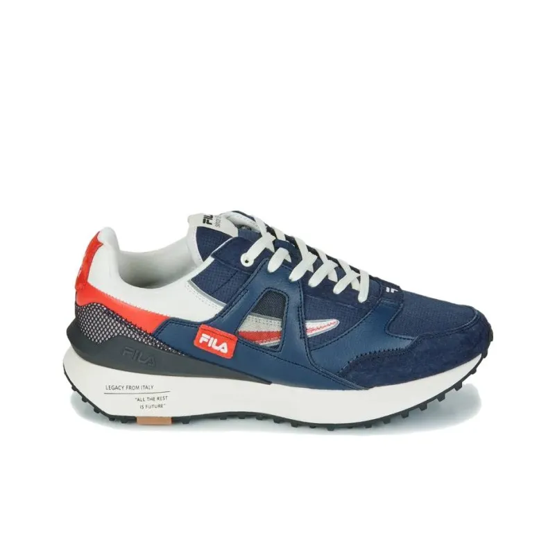 FILA Contempo Anti Slip Wear Resistant Low Top Casual Shoes Men's Blue-1