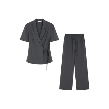 Mo Han Yi Mei Casual Suit Women's Ultimate Gray Color