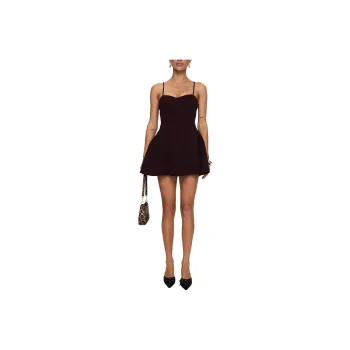 PRINCESS POLLY ABDUL MINI DRESS Slip Dresses Women's WINE/Burgundy