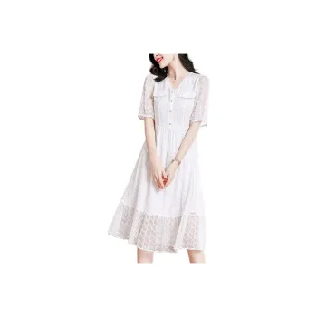 Ink Beauty Short Sleeved Dresses Women's White