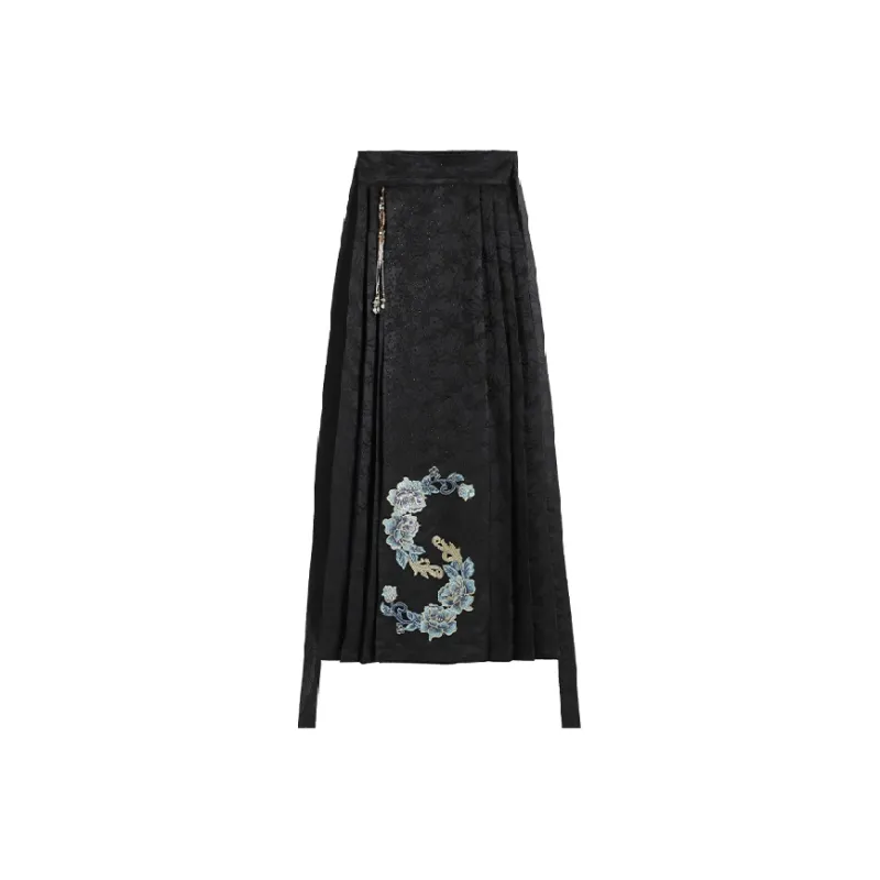 TCH Casual Long Skirts Women's Black-0