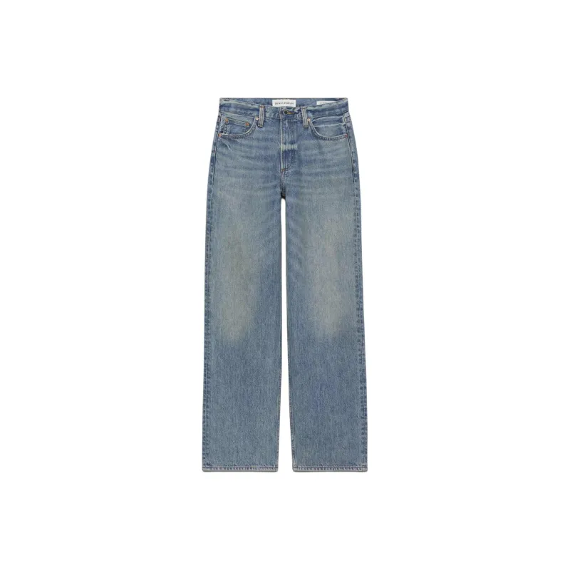 ARITZIA Denim Forum The '90s Lggy Lo-Rise Baggy Jean Jeans Women's Light Blue/Blue Light-0
