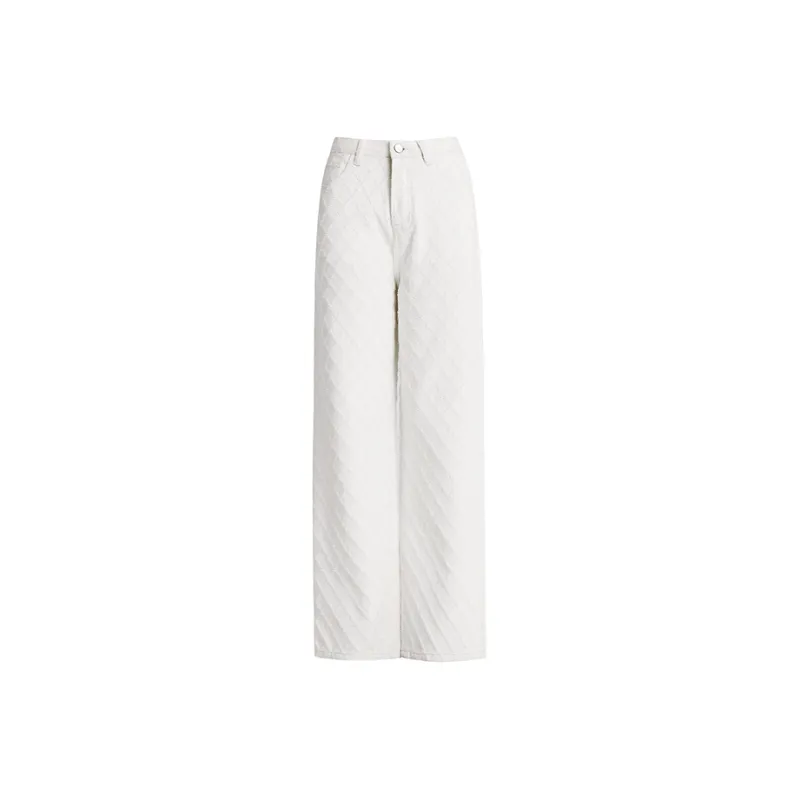 ZXZA Jeans Women's White Jacquard-0