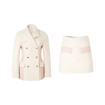 AooRaa Two Piece Skirt Sets Women's Pink