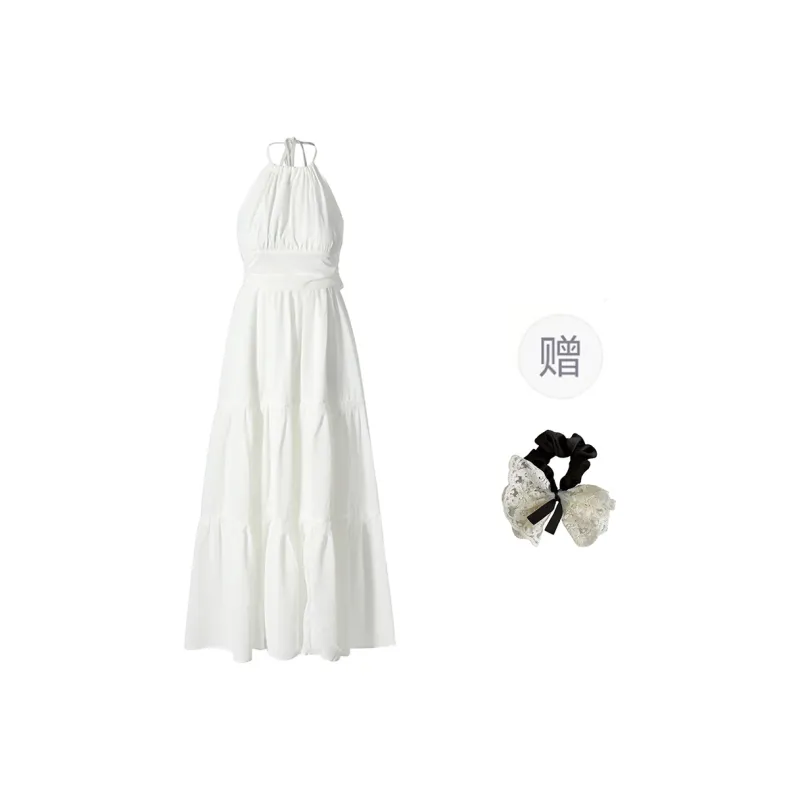 PAVEA Sleeveless Dress Women's White-0