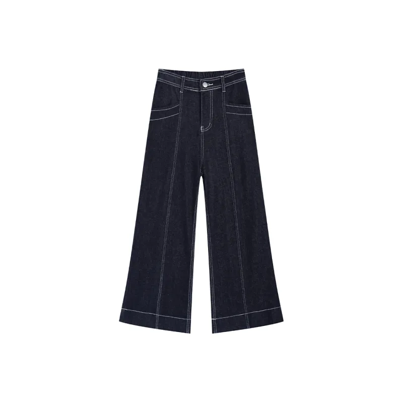 PZGE Jeans Women's Denim Blue Ankle Length-0
