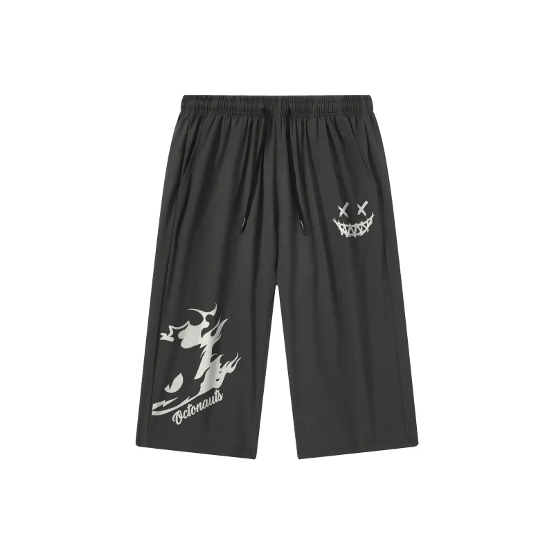 Small Columns Under The Sea Shorts Unisex-9