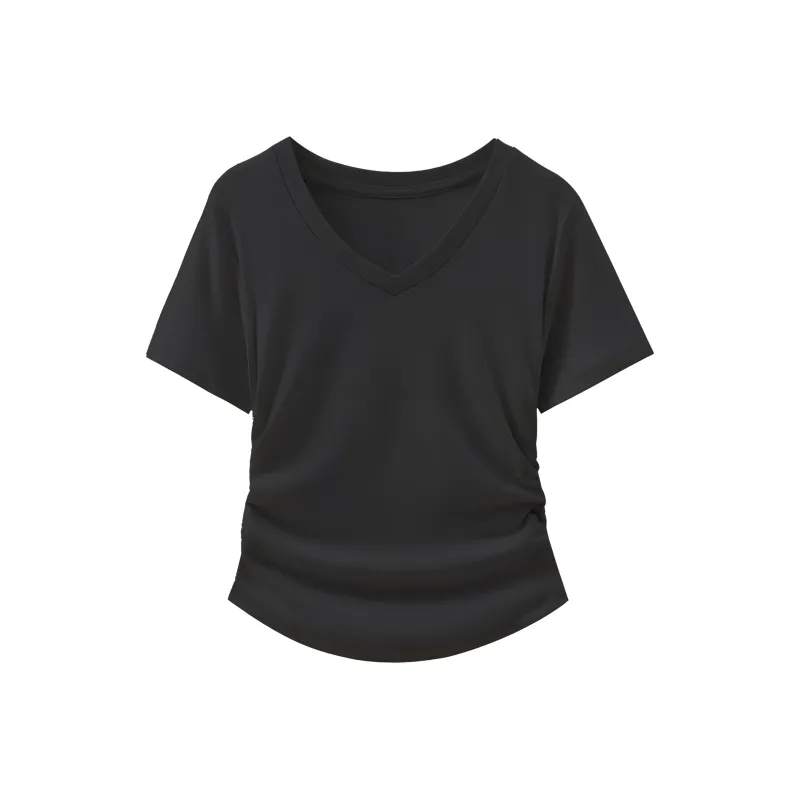 HEISU Regular T Shirt Women's Cream Yellow-23