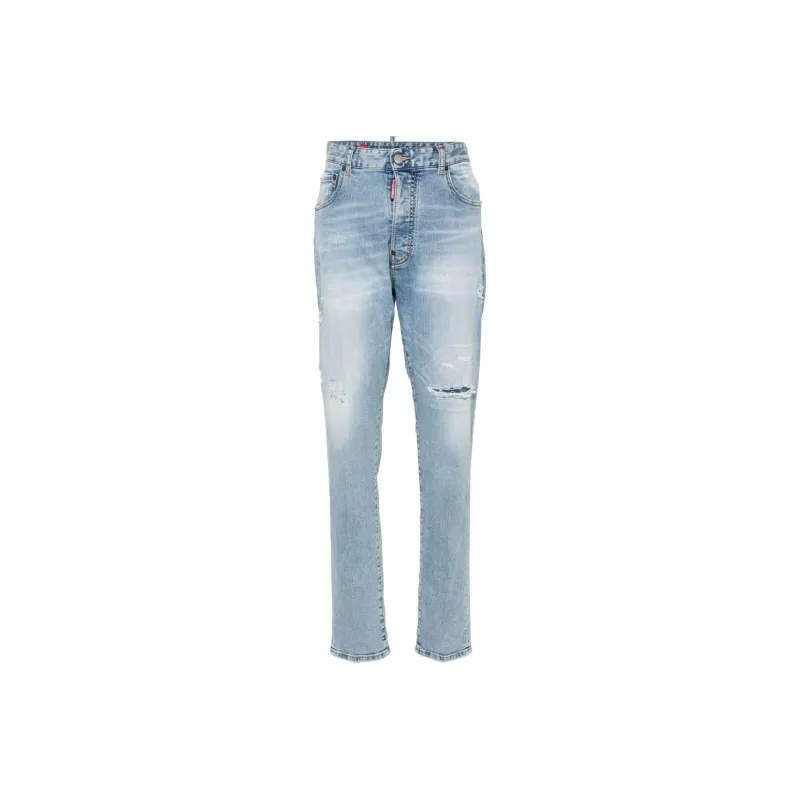 DSQUARED 2 642 Tapered Leg Distressed Jeans-0