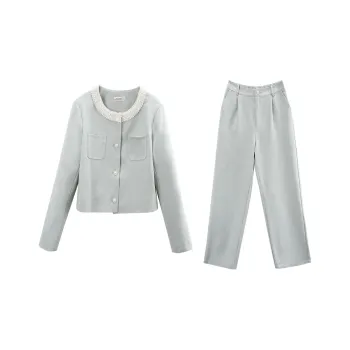 A Paradise For Awakening Casual Suit Women's Blue