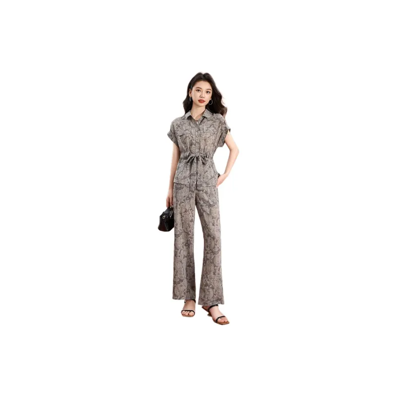 Mylan Casual Suits Women's Gray-0