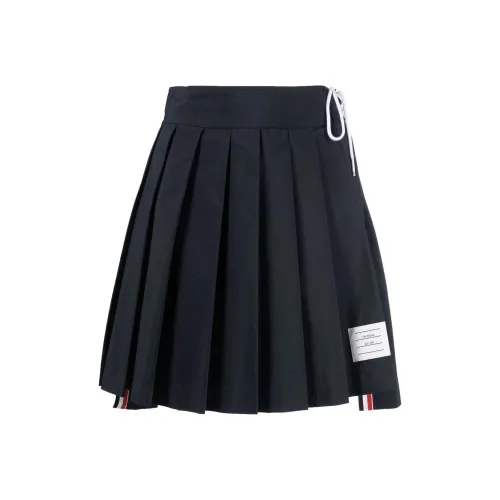 THOM BROWNE Pleated Drop hem Mini Skirt