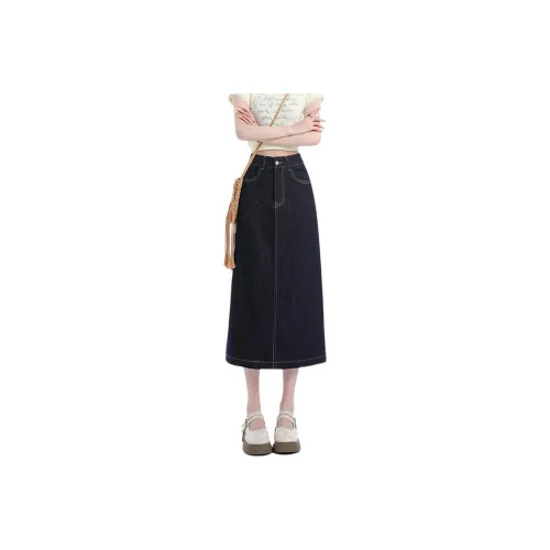 ACHIEVE ACHV Denim Long Skirt Women's