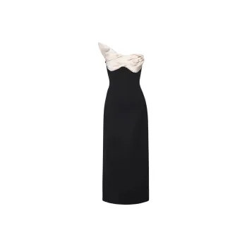 RACHEL GILBERT Cassidy Ruched detailing Midi Dress