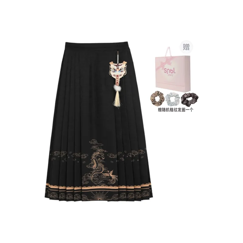 SNBL Casual Short Skirts Women's Black-4