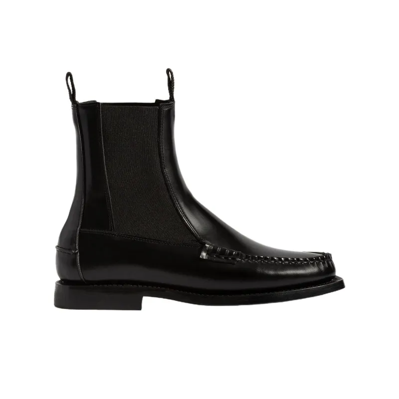 Hereu Alda Short Chelsea Boots Men's Black-1