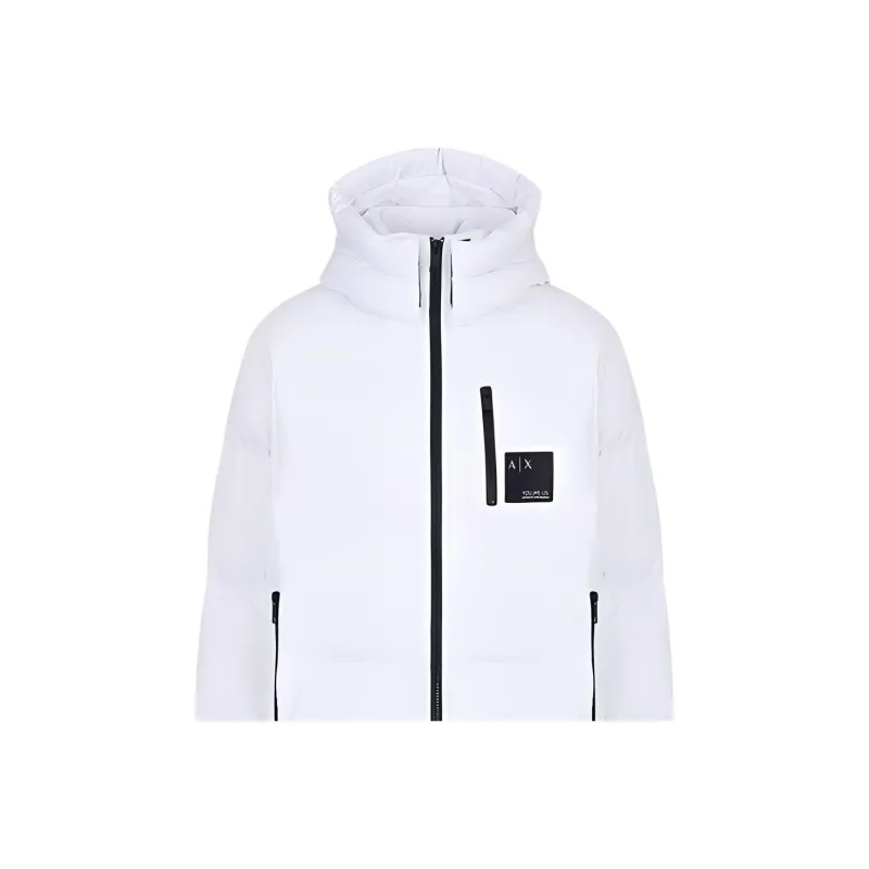 ARMANI EXCHANGE Down Jackets Men White-4