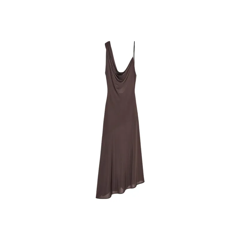 ZARA Slip Dresses Women's Brown-0
