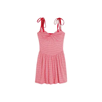 Hollister Slip Dresses Women's Red Plaid Pattern