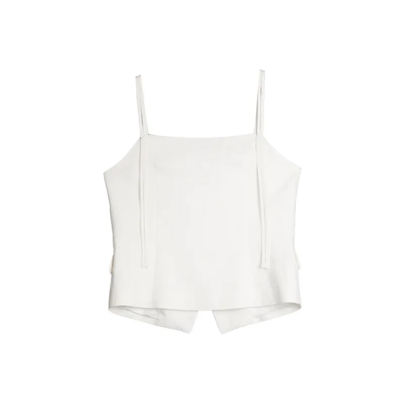 ELLE Tank Tops Women's White-1