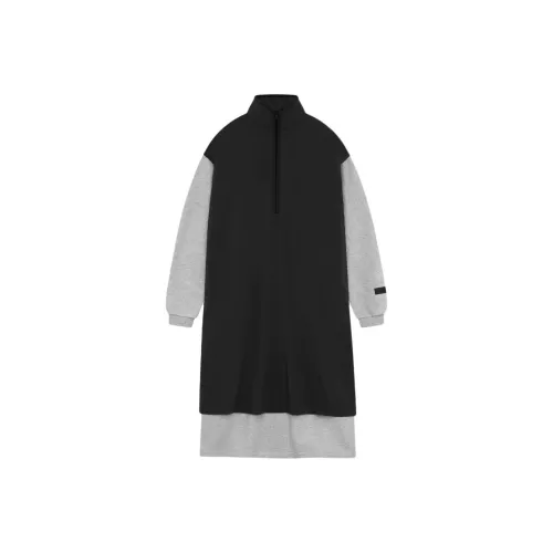 Fear Of God Essentials Long Sleeved Dresses Women's Light Heather Gray/Pitch Black/Light Heather Gray/Jet Black