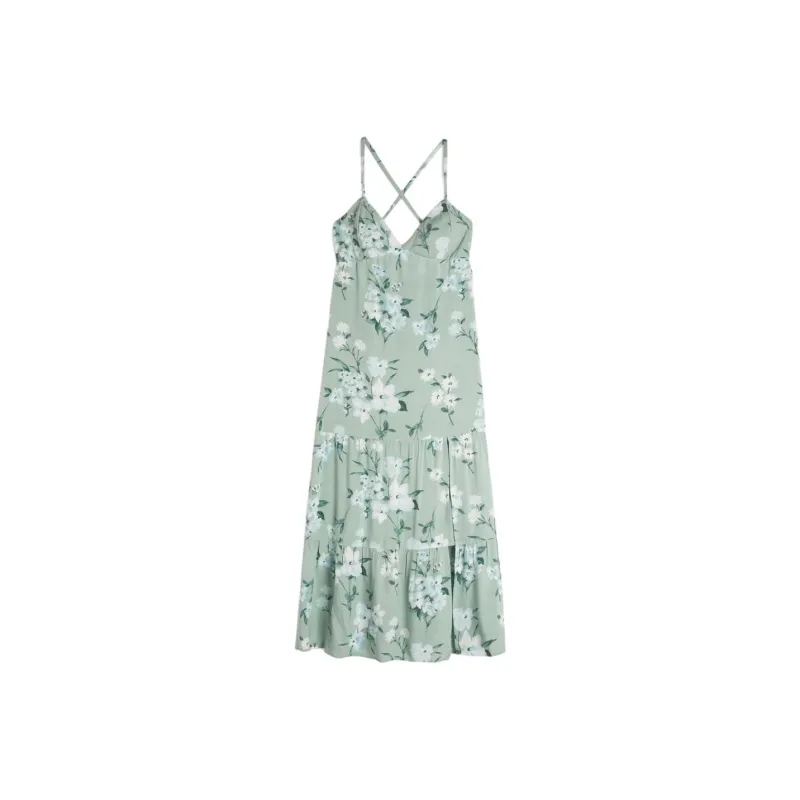Hollister Slip Dress Women's Green-0
