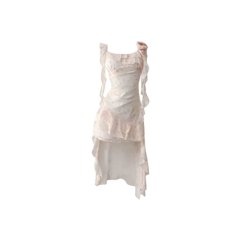 DOSOHEB Slip Dress Women's Pink-0