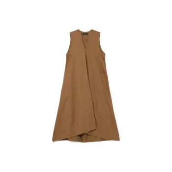 Yohji Yamamoto Sleeveless Dress Women's Brown
