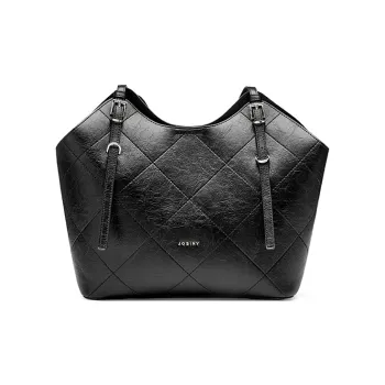 JOSINY Synthetic Leather Shoulder Bag Women's Ecru/Black