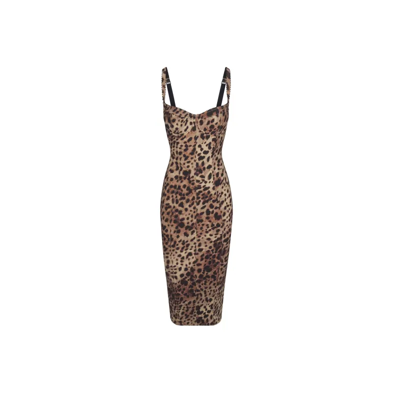 Skims X Dolce&Gabbana Skims Body Dress Leopard-0