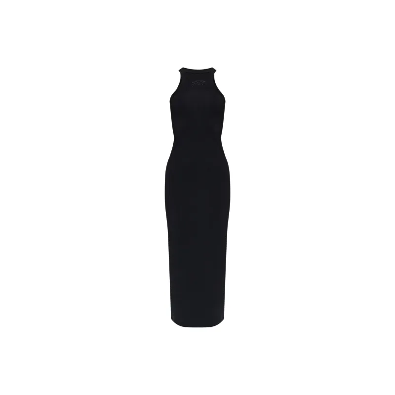 Vetements Logo Embroidered Long Tank Dress-0
