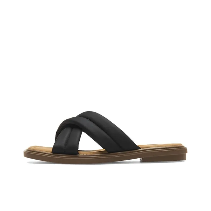 AGSDON Rubber Sole Quiet Slip Resistant Slide Slippers Women's-7