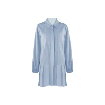 TURN UP Long Sleeved Dresses Women's Sky Blue