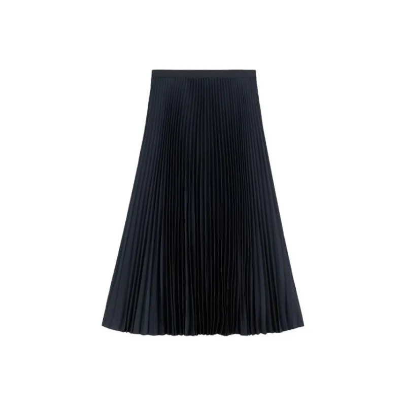 THEORY Casual Long Skirts Women's Deep Sea Blue-0