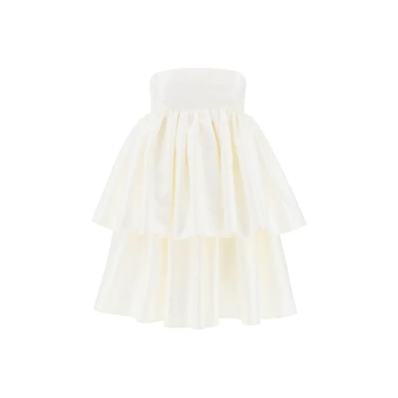 Rotate Sleeveless Dress Women's White-0