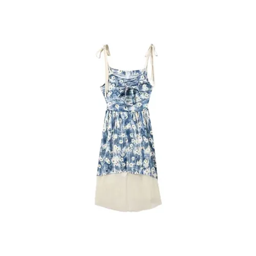 Zonibom Slip Dresses Women's Multicolor