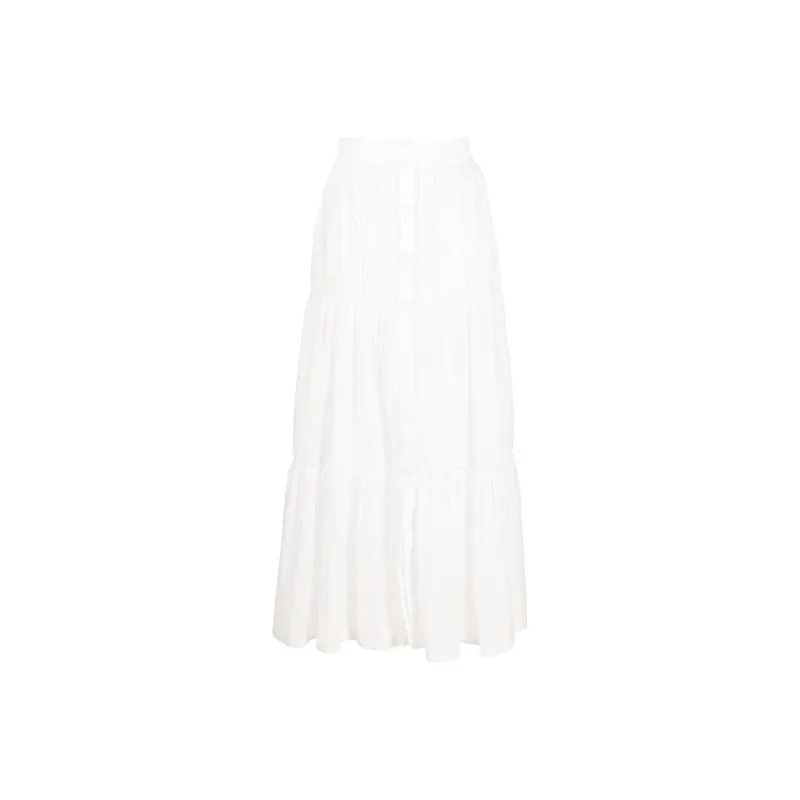 PINKO Casual Long Skirts Women's White-0
