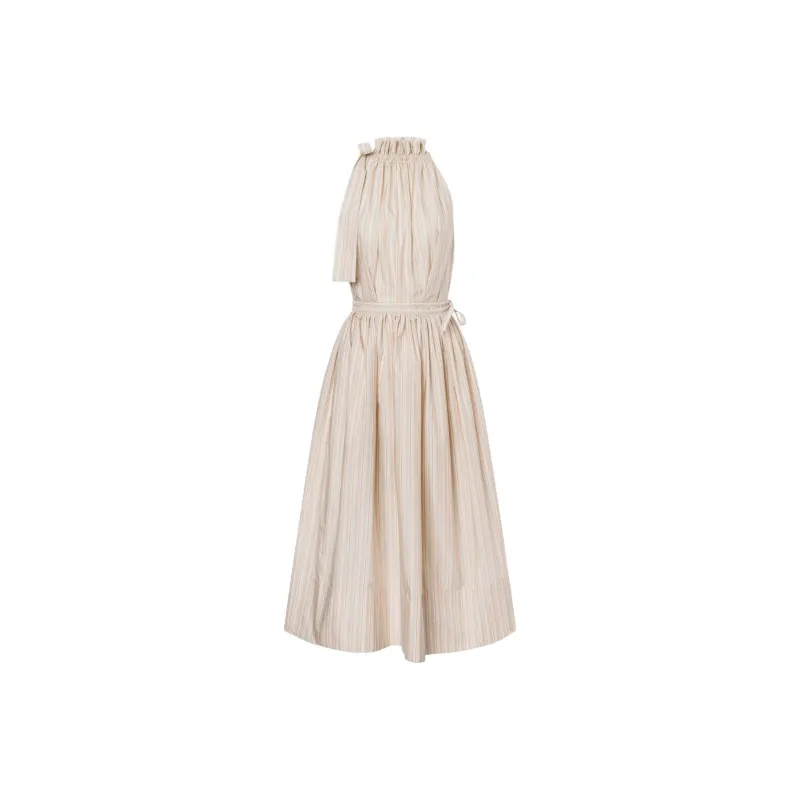 PHILOSOPHY DI LORENZO SERAFINI Sleeveless Striped Dress-0