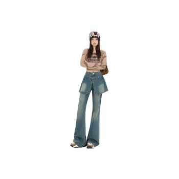 YINLEI Jeans Women's Vintage Blue