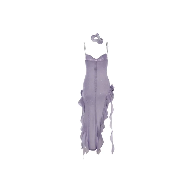 LEMON FAIRY Slip Dresses Women's Purple-1