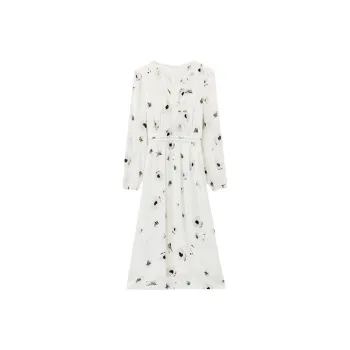 LEMON FAIRY Long Sleeved Dresses Women's White