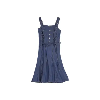 Incolore Slip Dresses Women's Denim Blue