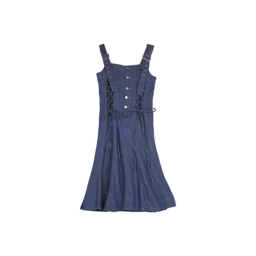 Incolore Slip Dresses Women's Denim Blue