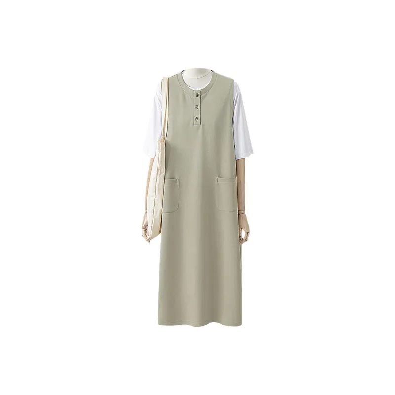 Cypress House Sleeveless Dress Women's Light Pea Green-0